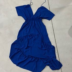 Lulus royal blue high low dress